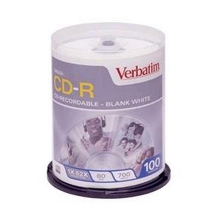 VERBATIM 52x CD-R Media 700MB 120mm Standard VE303908
